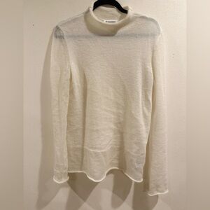 Jil Sander Semi Sheer Fine Knit Sweater Size 38